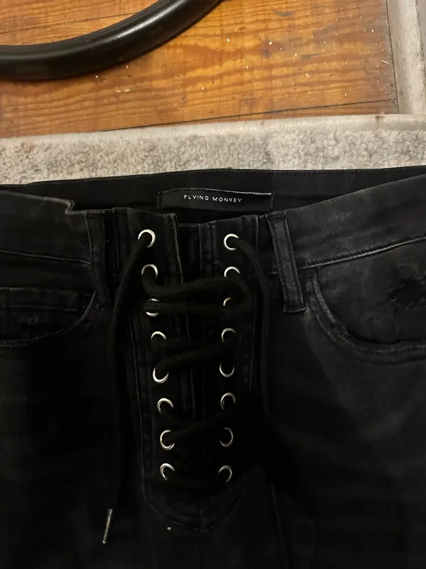 Buckle Flying Monkey Black Jeans - Image 3