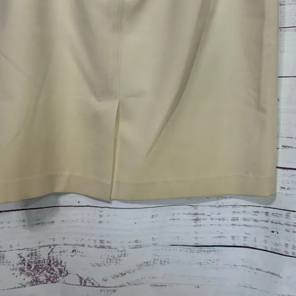 Adrianna Papell Women's Knit Pull On Midi Skirt Size 12 cream‎ Wool - Image 5
