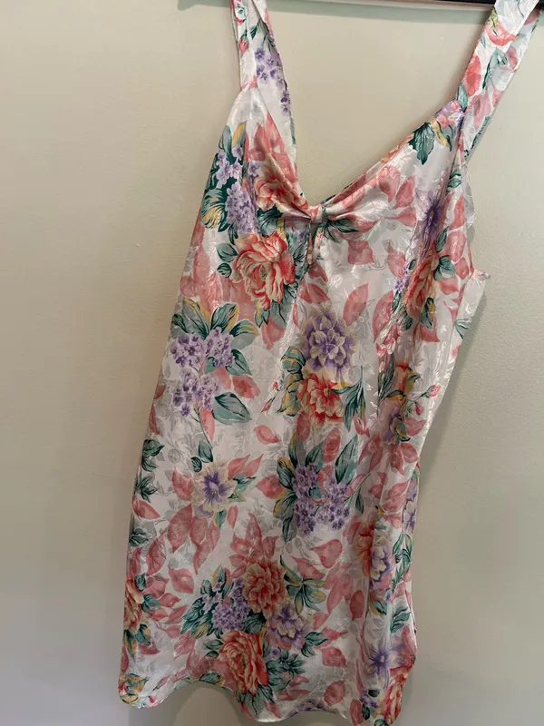 Vintage floral slip nightgown Pink Size XL - Image 3