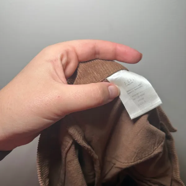 J. Galt Brandy Melville Brown Corduroy Straight Leg Pants Women Size S minimal - Image 4