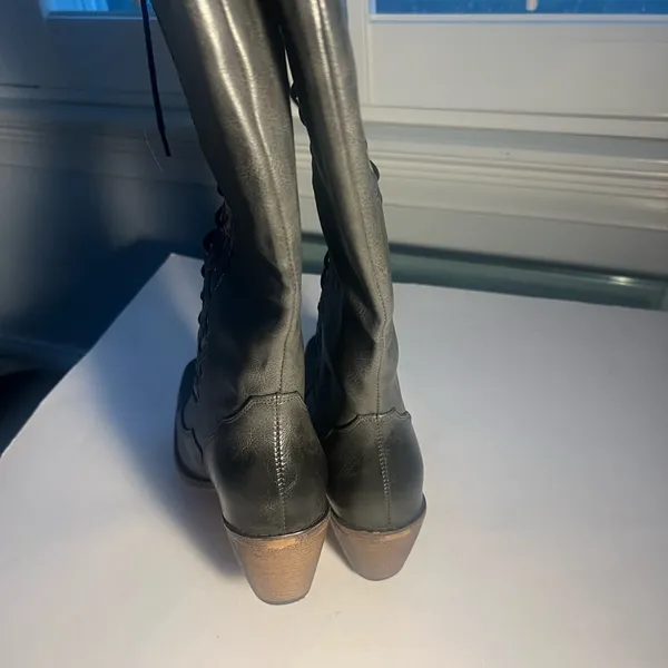 Boots Boots lace up size 8 western moto giddyup boots NEW festival - Image 7