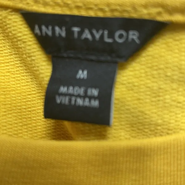 New Ann Taylor Lemon Shade Ruffle Sweatshirt Yellow - Image 6