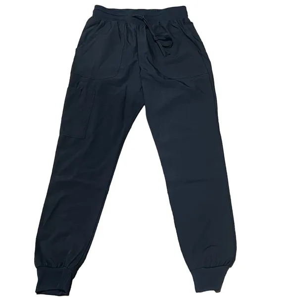 Just Scrubs Women's Jogger Pant Medium Black Stretch Ripstop Fabric Cargo Pocket - Image 2