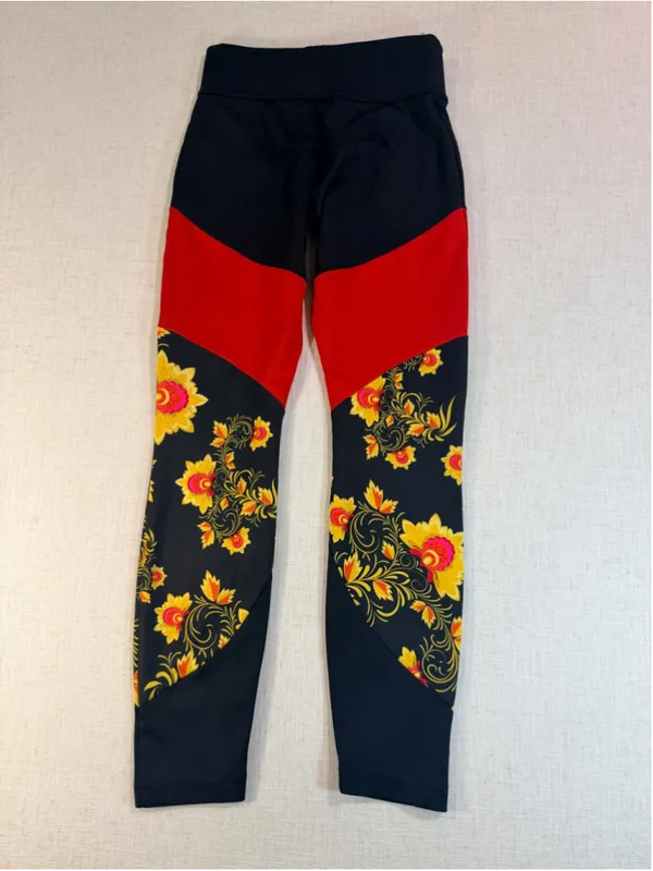 Nike Russian Floral Khokhloma Windrunner Half Zip Pullover & Leggings Set M S - Image 14