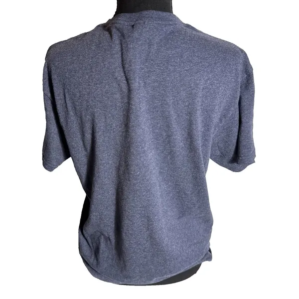 Delta Happy Camper T-Shirt Women's M Grey Graphic Print Pro Weight Top Casual - Image 2