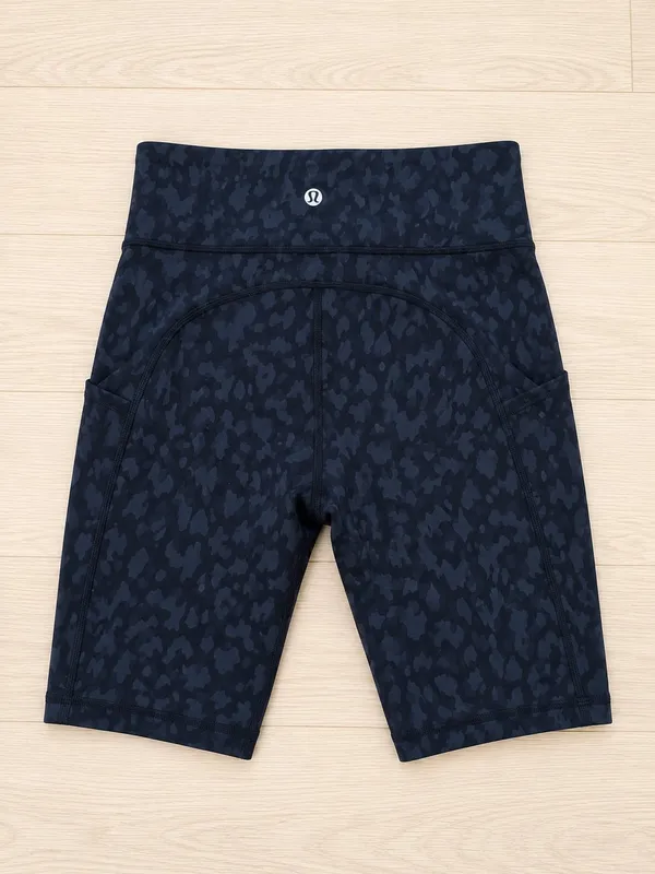 Lululemon Fast and Free High-Rise Running Athletic Short Camo Black 4 - Image 2