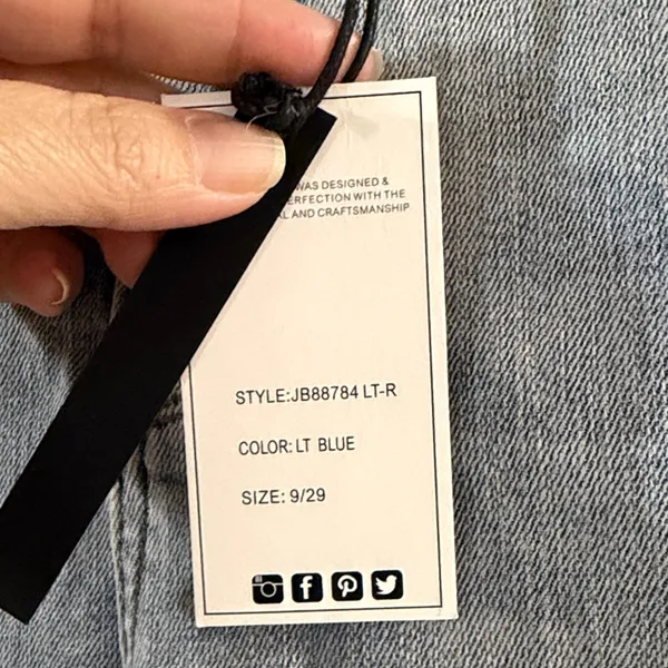 Judy Blue Light Wash Wide Leg Jeans - Pale Blue - Image 3