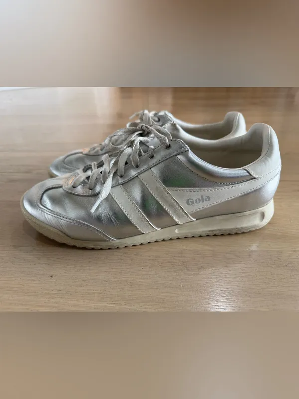 Gola Torpedo Glimmer sneaker silver / off white size 9 - Image 8