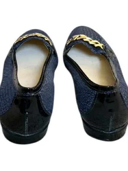 Amalfi Rangoni Leather Navy Oste Loafer Flats Shoe Size 6.5 NWOB - Image 3