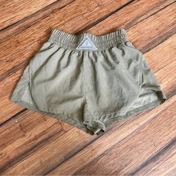 Free People Next Round Shorts Muted Green - Image 2