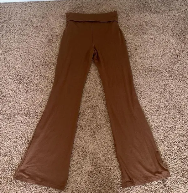 SheIn Brown Flared Leggings - Image 2