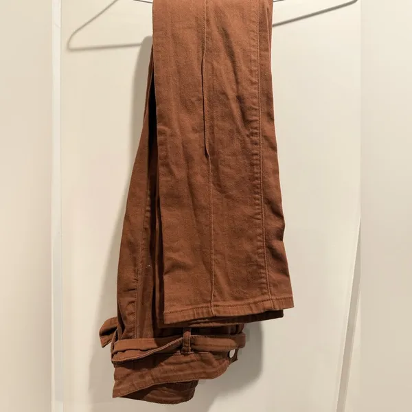 Brown Flared Pants Y2k Vibes Size‎ Small Size undefined - Image 3