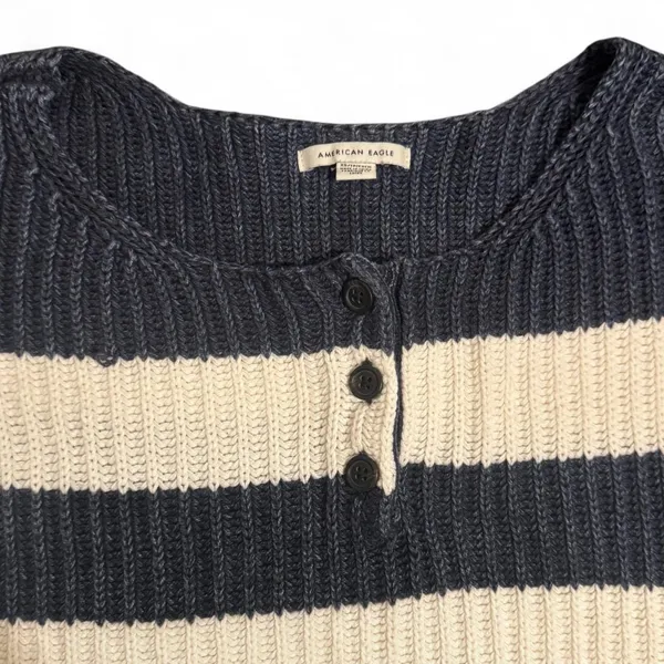 Women’s American Eagle White Casual Long Sleeve Sweater XS - Image 5