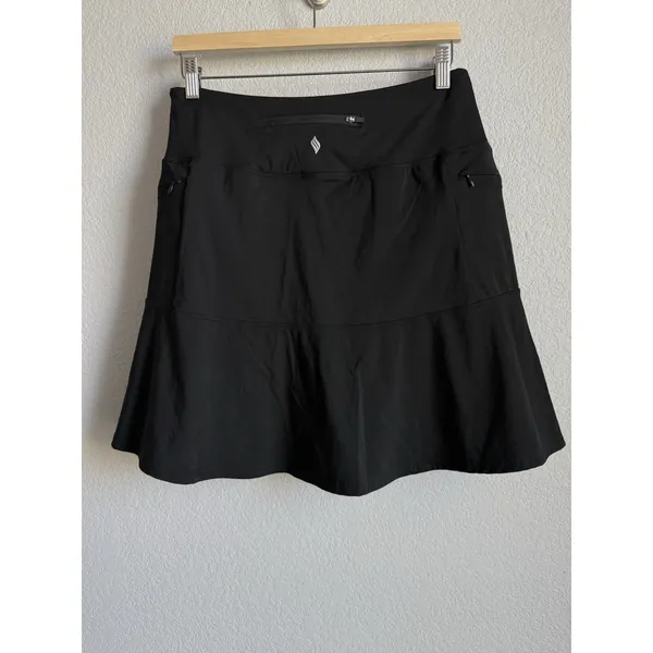 SANTINY Black Ruffled Golf Skort 19"Athletic Tennis Skirt Coquette Gorpcore L - Image 7