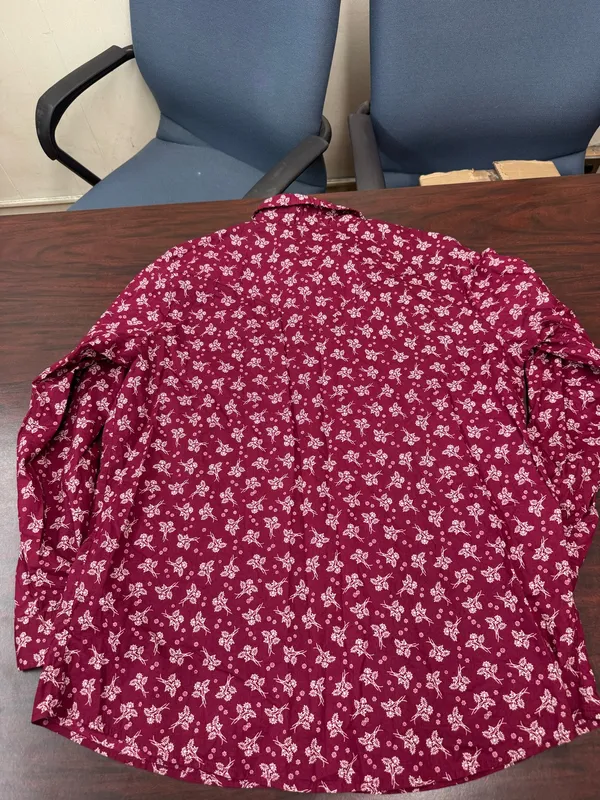 Wrangler Women’s Long Sleeve Floral Pearl Snap Button Down Shirt Size X-Large - Image 3