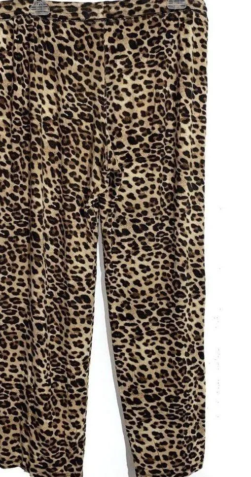Animal Print Lounge Pants Black Size L - Image 3