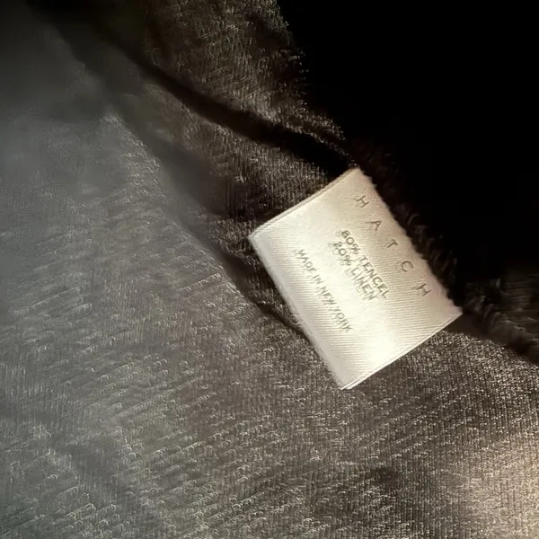 Hatch The Back In The Game‎ Nursing Tank Tencel Linen Blend in Black - Image 7