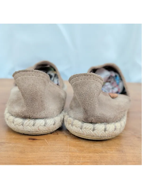Verbenas Carmen Spanish Made Espadrille Suede Flats 37 - Image 7