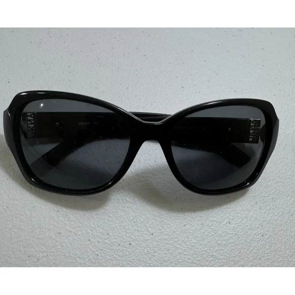 DKNY DY4111 3001/87‎ Sunglasses Frames Only Italy Black Square Cat Eye 57-17-135 - Image 3