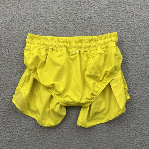 Lululemon Hotty Hot Shorts Low Rise 4" Sonic Yellow Athletic Athleisure Women 6 - Image 4