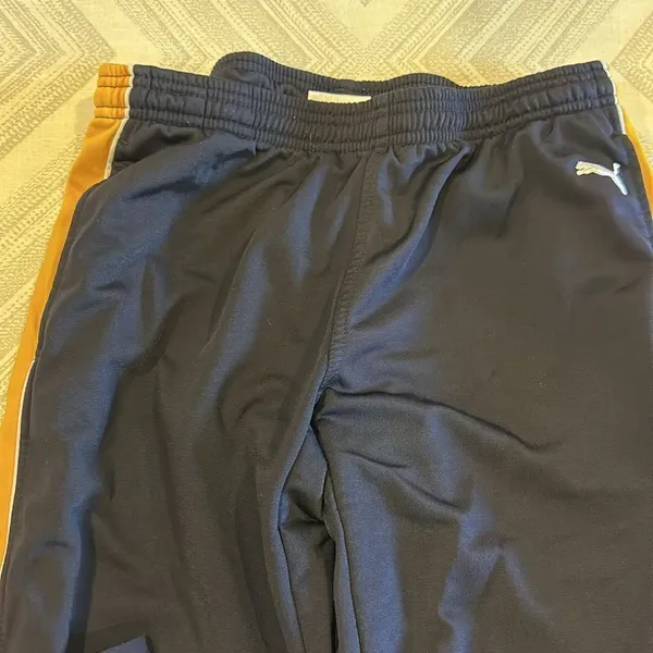 Puma Women’s Wide Leg Black & Gold Athletic Pants - Size M - Image 2