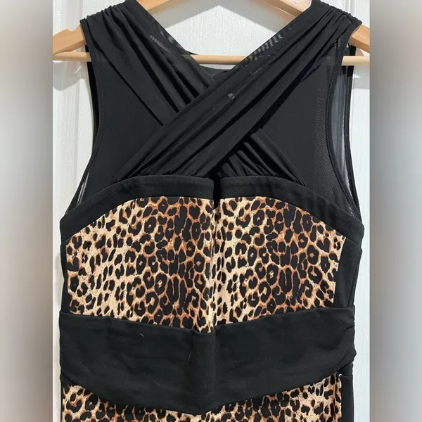 Bebe size medium sexy leopard print dress. - Image 2