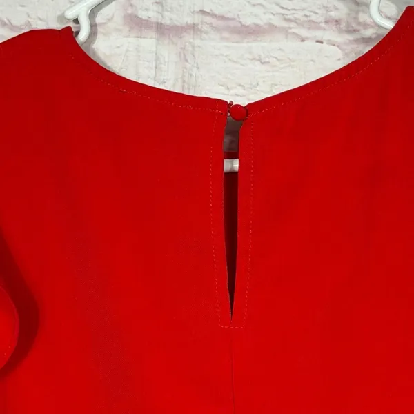 TCEC Large Red Ruffle Sleeve Blouse - Image 6