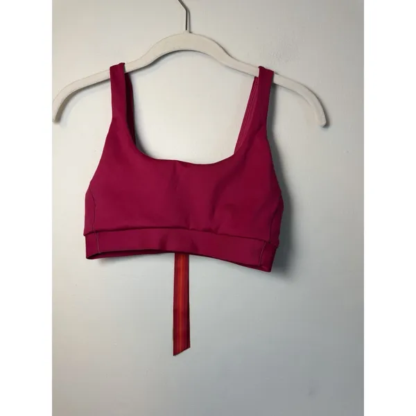 Left On Friday Double Scoop Hot Pink Bikini Top Sz S NWT - Image 6
