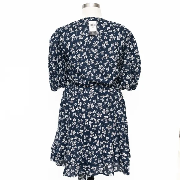 Lauren Ralph‎ Lauren. 80s Puff Sleeve Floral Cotton Voile Dress. - Image 3