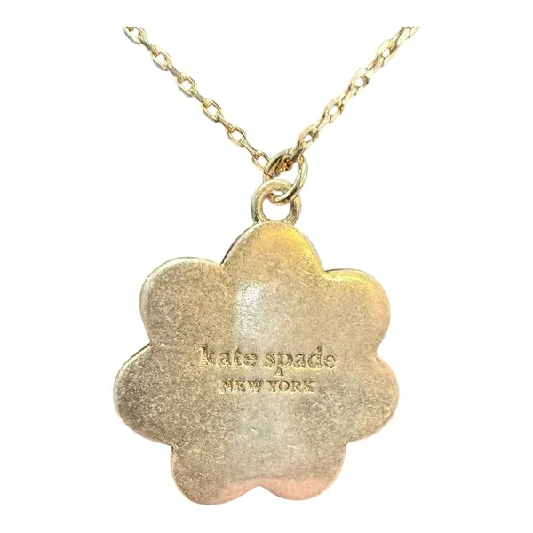 Kate Spade Garden Glam Flower Mini Pendant Necklace Gold | NWT - Image 5