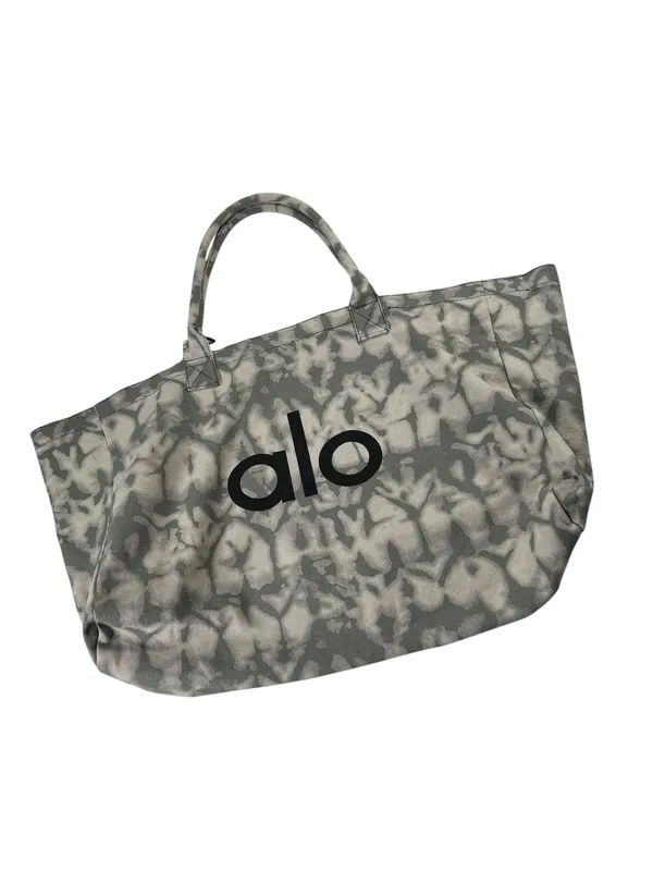 Iconic Shopper Tote , Grey tie-dye pattern Tota Pilates & Yoga Bag ALO Yoga Nwt - Image 9