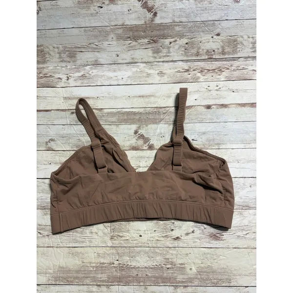 Skims Fits Everybody Crossover Bralette Size 2X Plus Brown Earthy Stretch Bra - Image 2