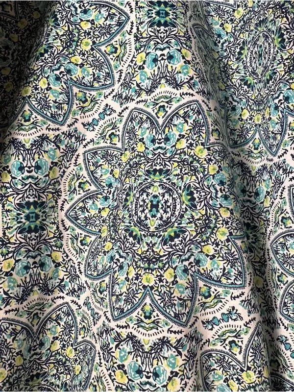 Faded Glory Medallion Blue Mandala Print Swing Tank Top Size XL - Image 7