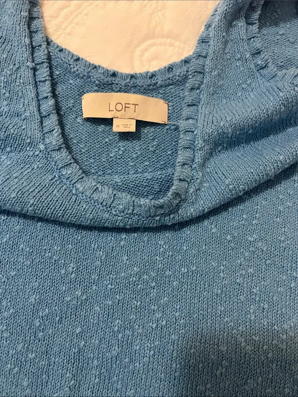 LOFT Sky Blue Scoop Neck Knit Tank - Image 2