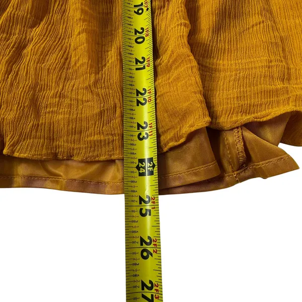 Zara Mustard Lined V-neck Sleeveless Top Women's Blouse Size Small | 8-22 - Image 5