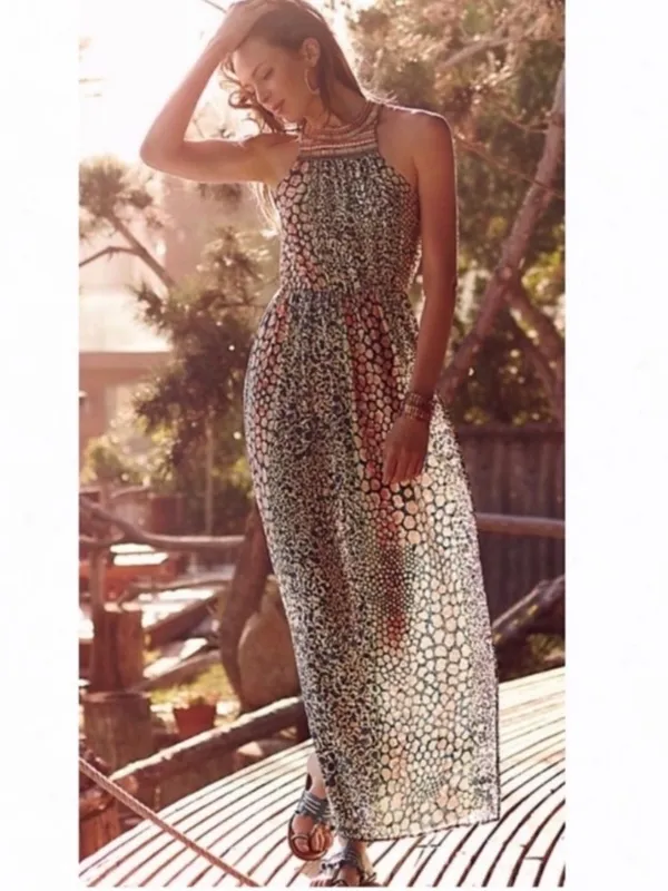 HD in Paris Anthropologie Mayacamas Maxi Dress Size 0 - Image 2