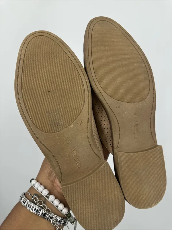 Indigo Road Tan Boho Flat Loafers Shoes Women's Size 7 - Image 9