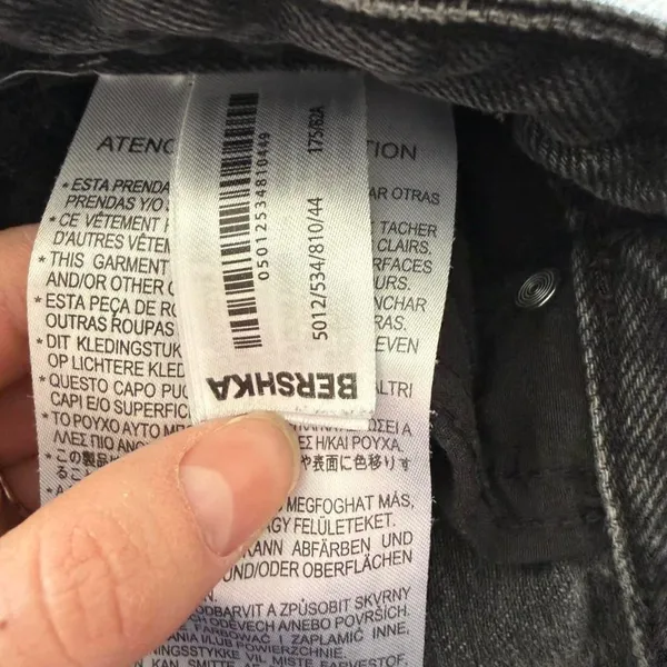 Bershka Women's Black and Grey Jeans - Image 5
