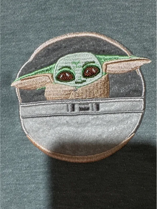 XL Star Wars Baby Yoda Hoodie - Cozy Galactic Vibes! - Image 4