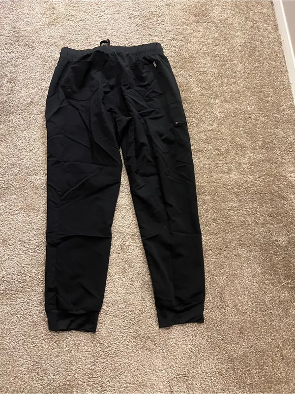 Scrubstar black cargo drawstring scrub pant‎ large - Image 9