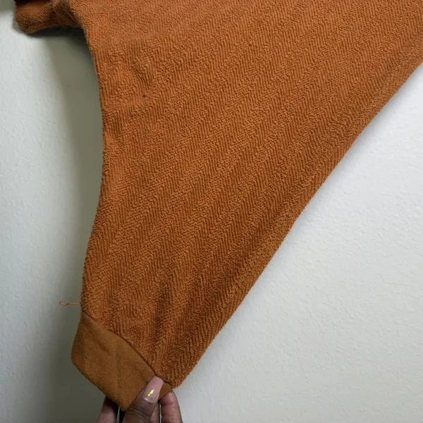 Bucket List Women 100% Cotton Shacket Shirt Jacket Small Brown‎ Raw Hem Boho - Image 2