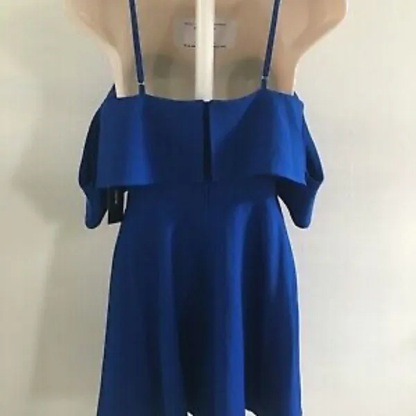 ✨ Royal Blue Off-the-Shoulder Skater Dress✨ - Image 6