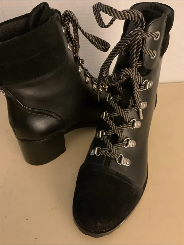 Sam Edelman women black combat Manchester boots US 9 - Image 10