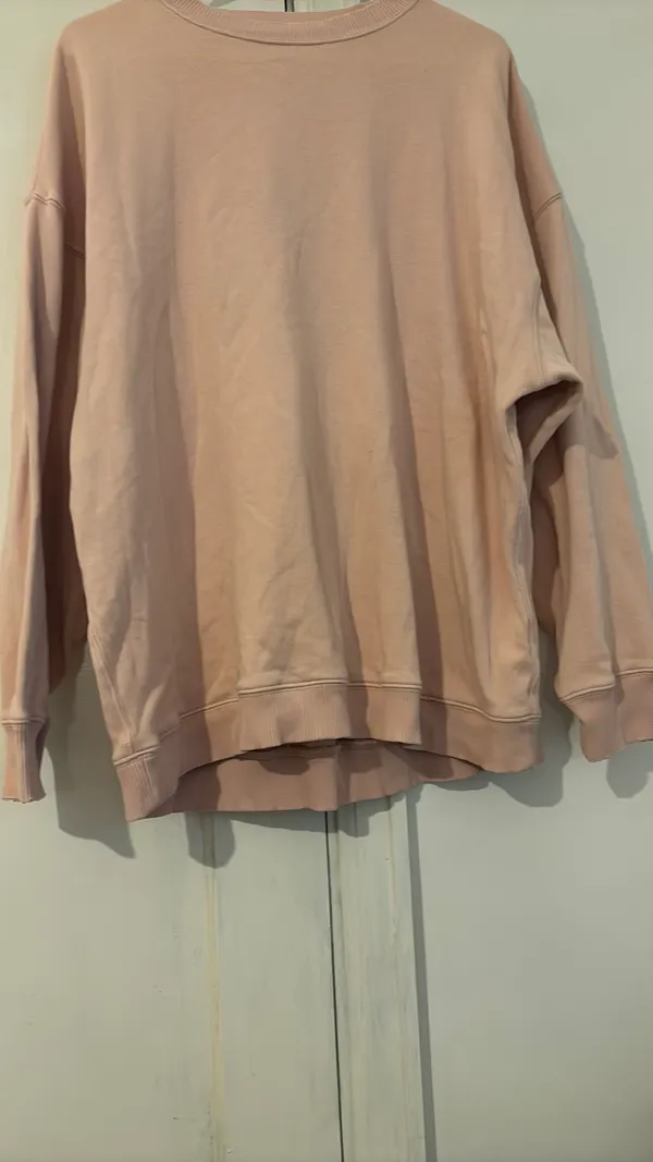 American Eagle Crewneck Pink Oversized Small - Image 4