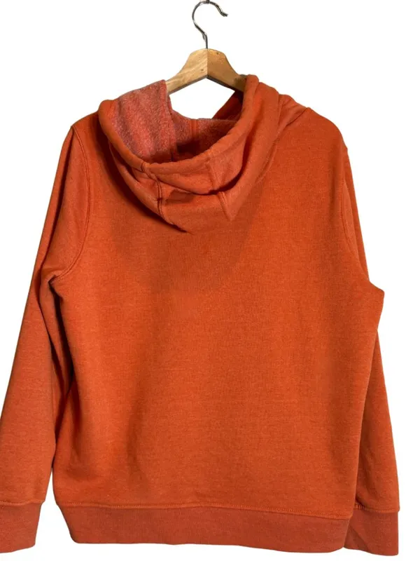 Carhartt Relaxed Fit Midweight Logo Graphic Sweatshirt Women Large Orange Hoodie - Image 3