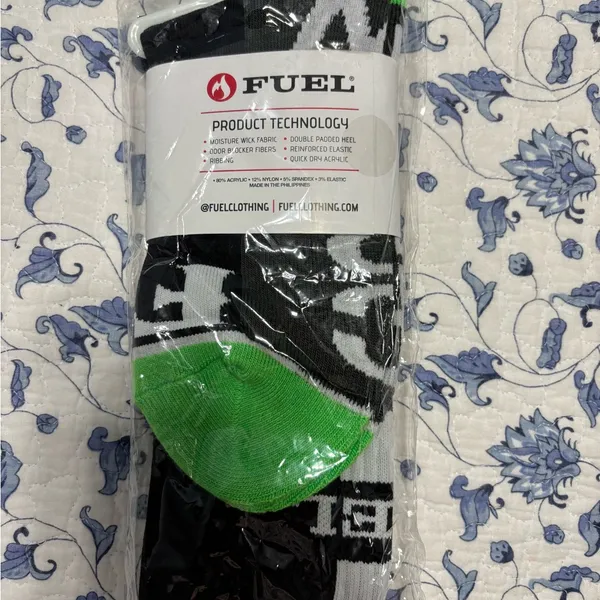 Fuel brand ladies below knee socks Black - Image 3