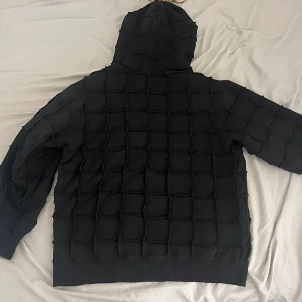 Supreme Reverse Patchwork Zip Up Hooded Sweatshirt - Image 3