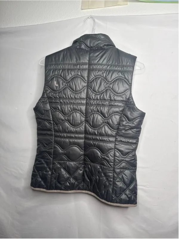 NWOT Lole gray quilted puffer zip up vest sz Large - Image 8