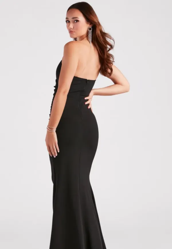 Black Mermaid Dress - Image 2