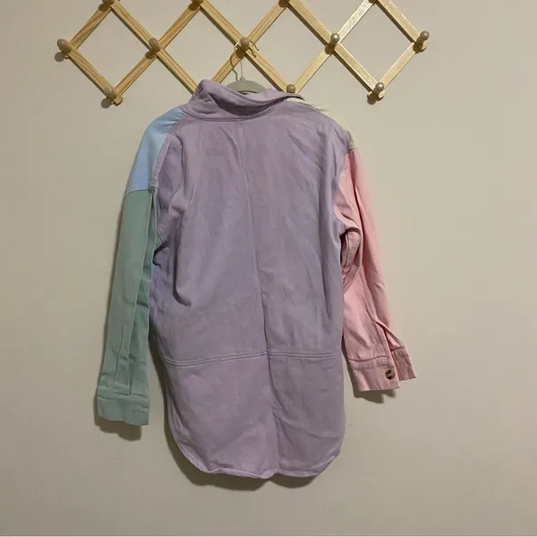 English Factory Pastel Oversized Shirt Jacket size Medium - Image 8